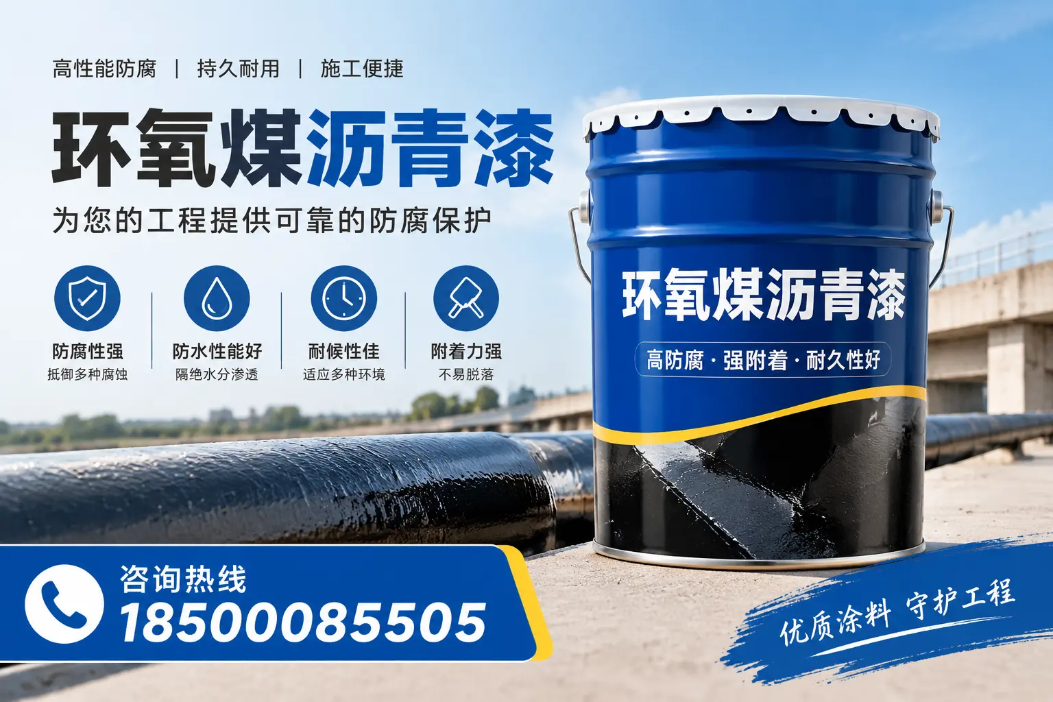 环氧煤沥青漆的成分解析,兰州用户了解施工材料
